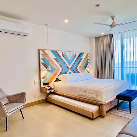 Espectacular Aparta Estudio Loft En Playa Manzanillo * Cartagena