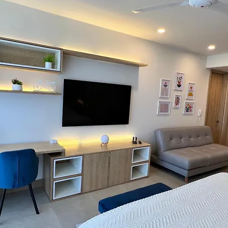Apartamento Espectacular Aparta Estudio Loft En Playa Manzanillo Cartagena