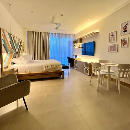 Espectacular Aparta Estudio Loft En Playa Manzanillo